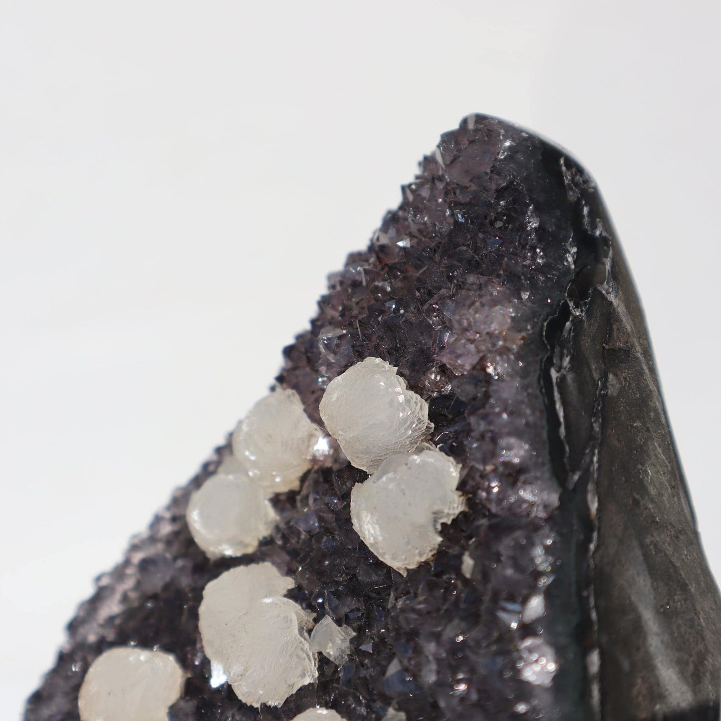 Rare Amethyst Popcorn-Shaped Calcites