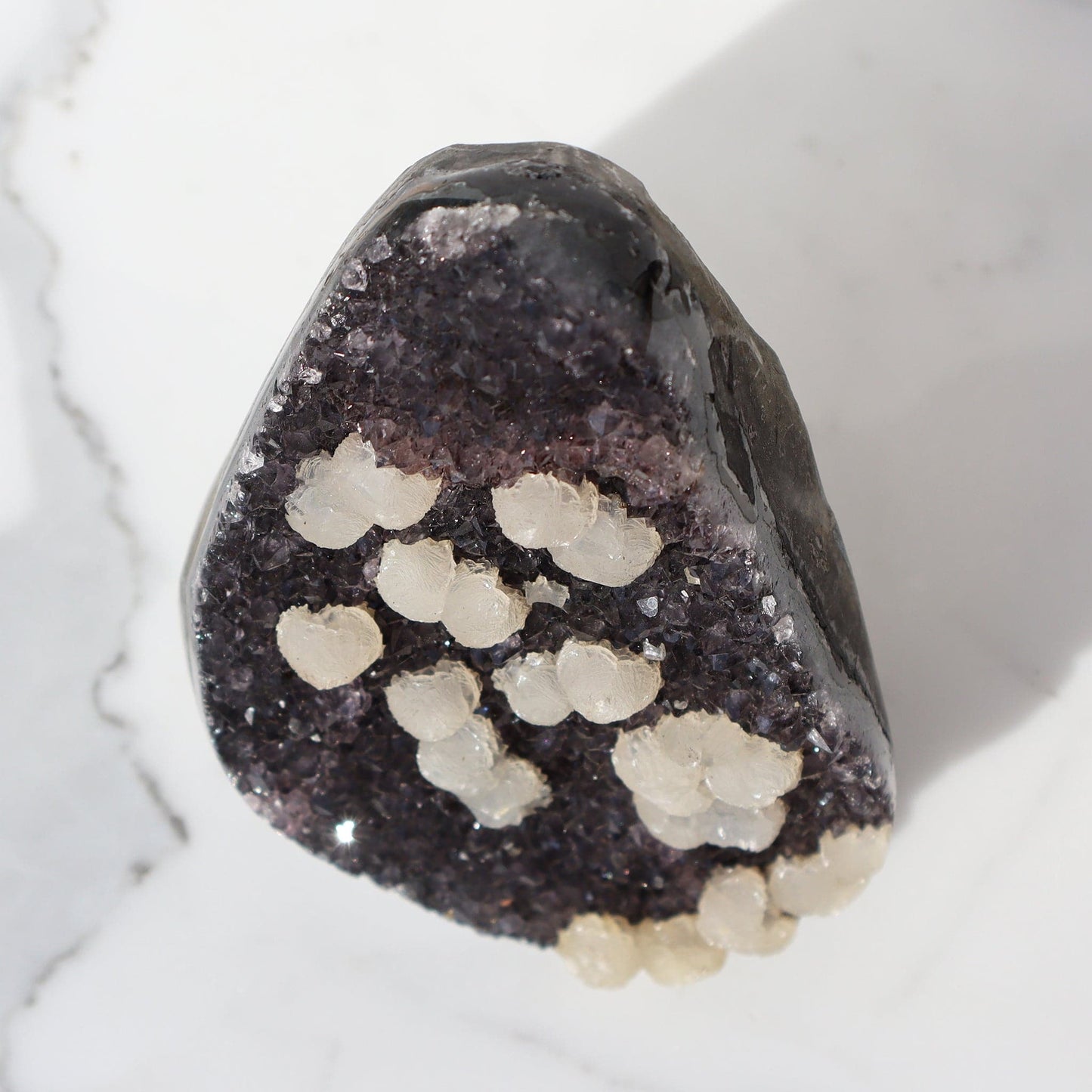 Rare Amethyst Popcorn-Shaped Calcites