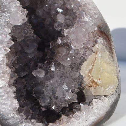 Calcite and Red Jasper Amethyst Geode – Amethysts Crystals Calcite Rare