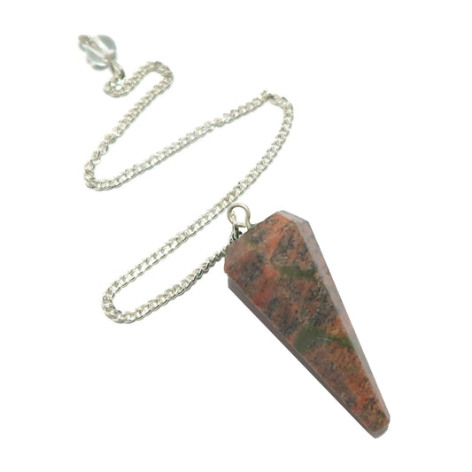 Unakite Pendulum | Crystal Dowsing Tool – Pendulums