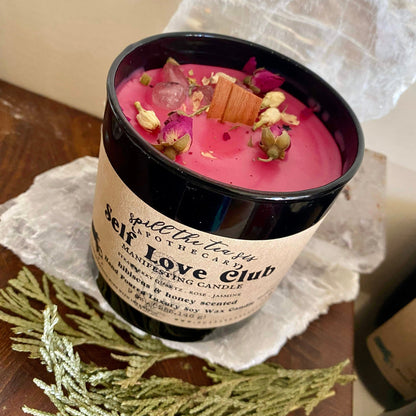 Self Love Club Intention Candle | Self Care & Healing Soy Wax Candle