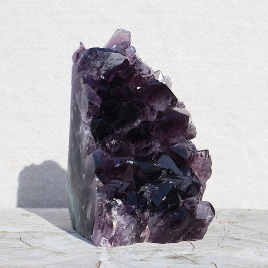 Raw Amethyst Crystal Cluster – Blue-Green Agate Display – amethyst clusters