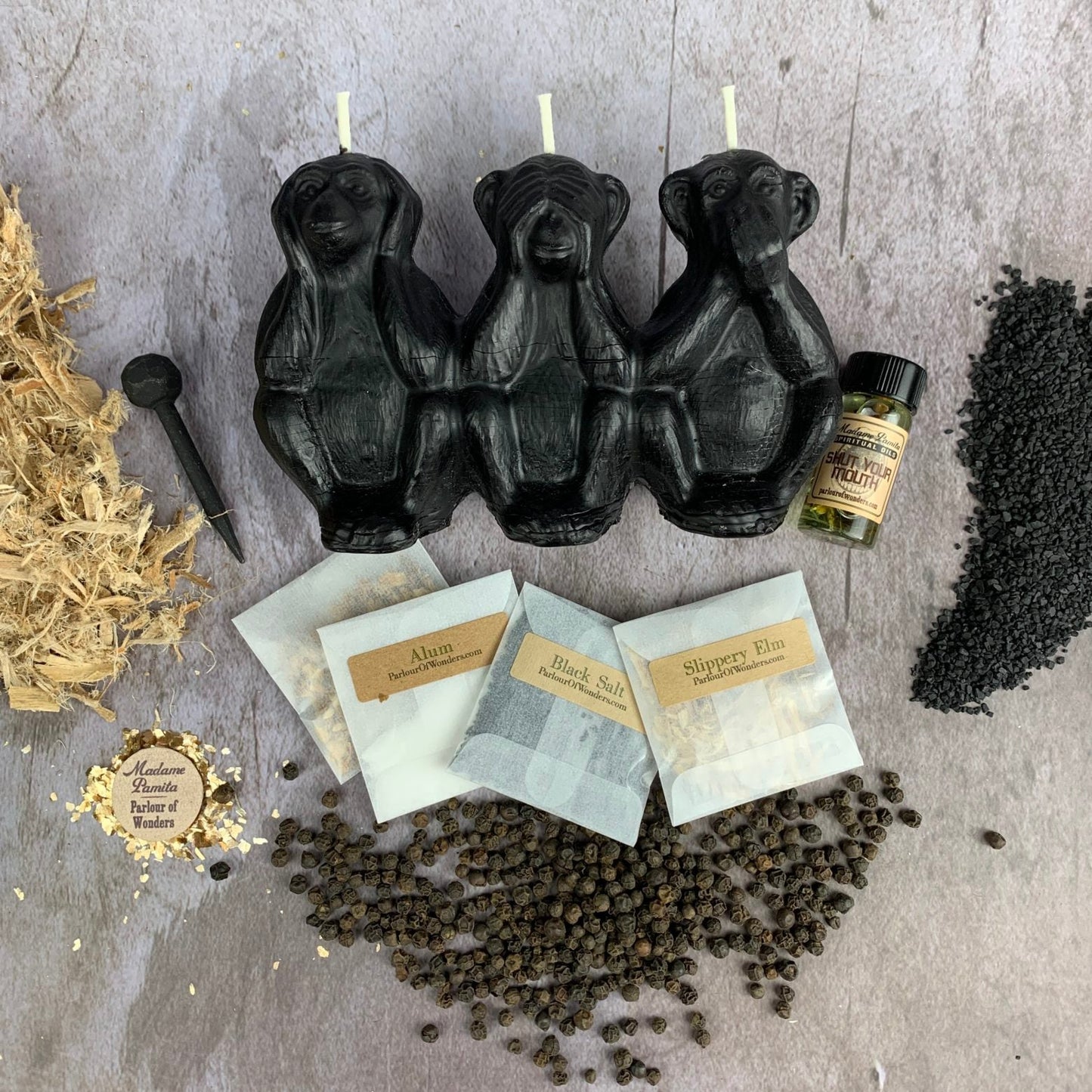 Stop Jealous Gossip Candle Spell Kit - Silence Gossip & Protect Reputation