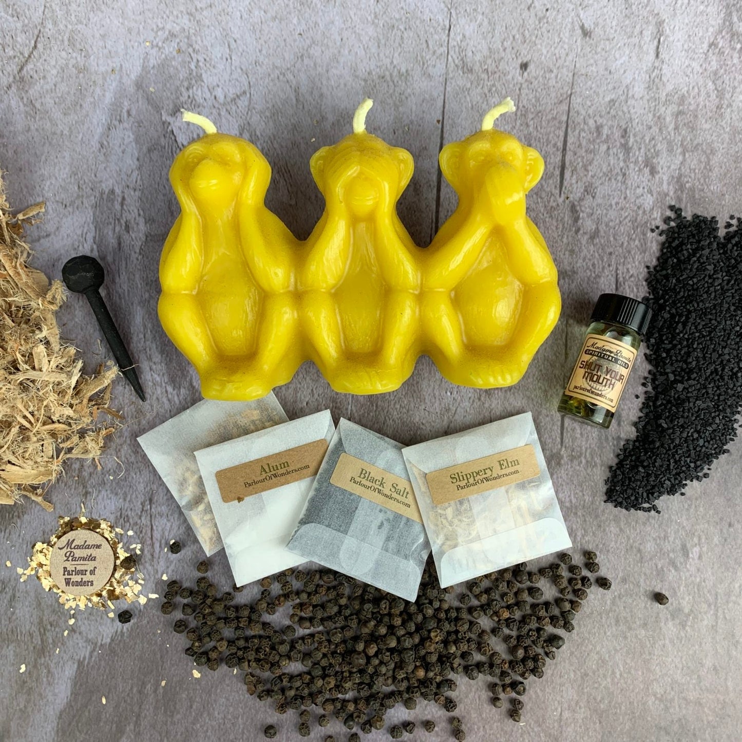 Stop Jealous Gossip Candle Spell Kit - Silence Gossip & Protect Reputation