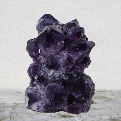 Cut Base Crystal Cluster | Blue Green Agate & Basalt – amethyst clusters