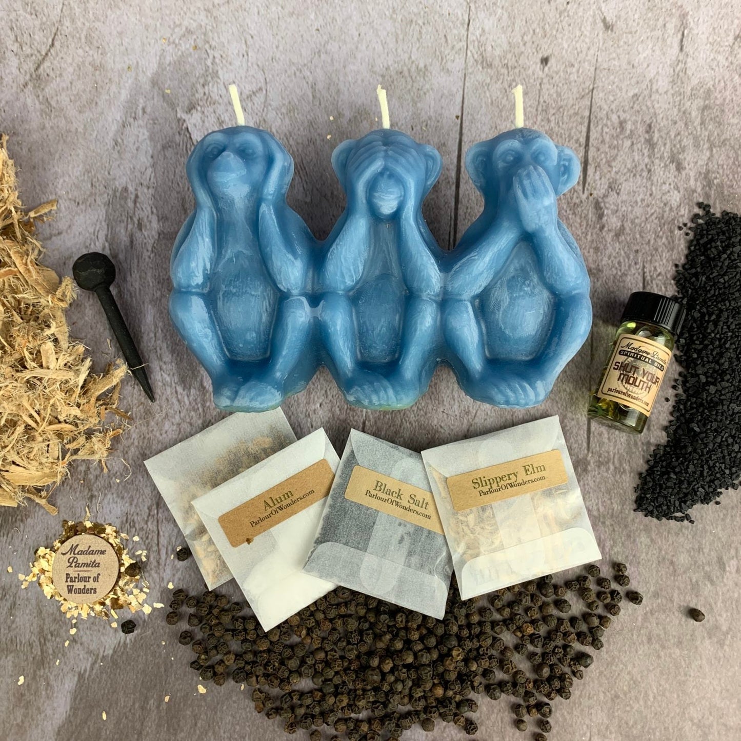 Stop Jealous Gossip Candle Spell Kit - Silence Gossip & Protect Reputation