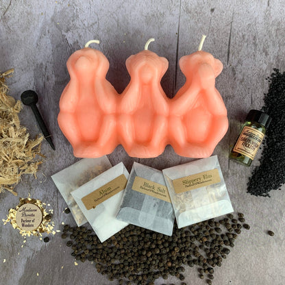 Stop Jealous Gossip Candle Spell Kit - Silence Gossip & Protect Reputation