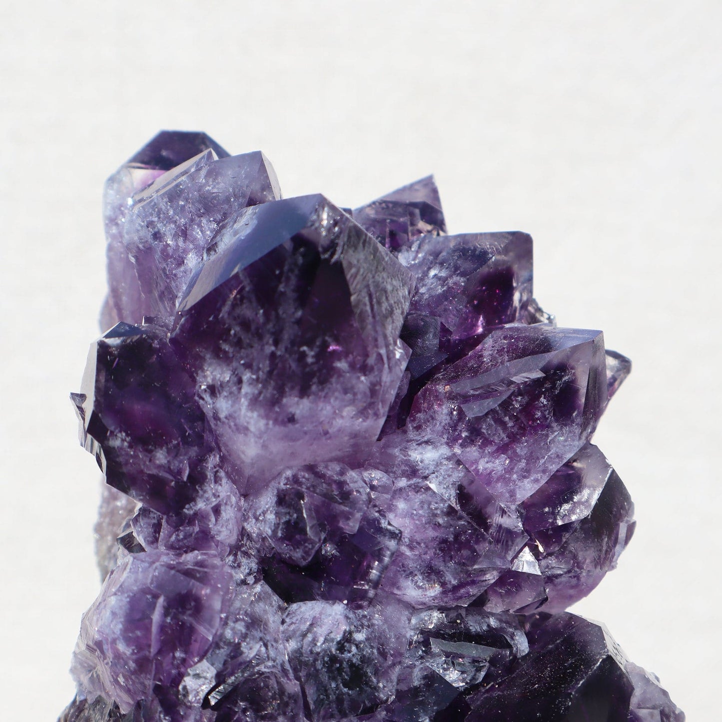Cut Base Crystal Cluster | Blue Green Agate & Basalt – amethyst clusters