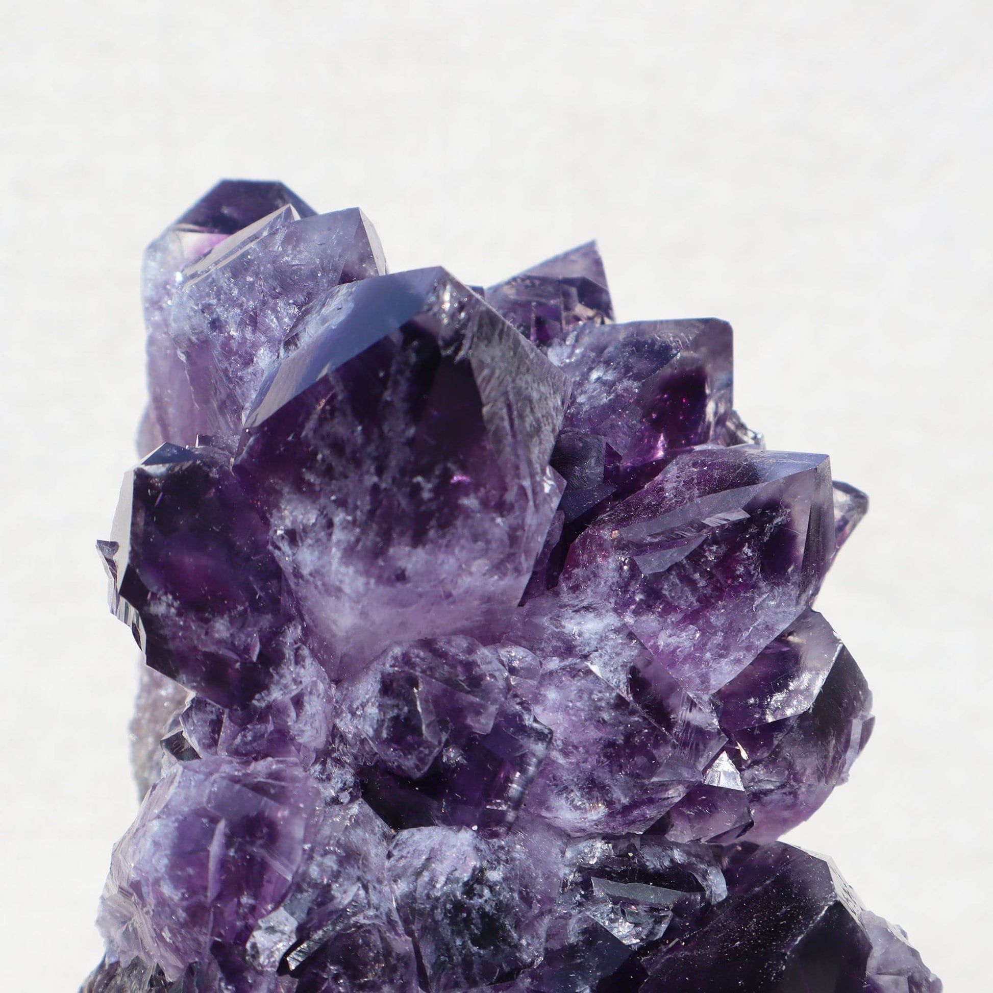 Cut Base Crystal Cluster | Blue Green Agate & Basalt – amethyst clusters