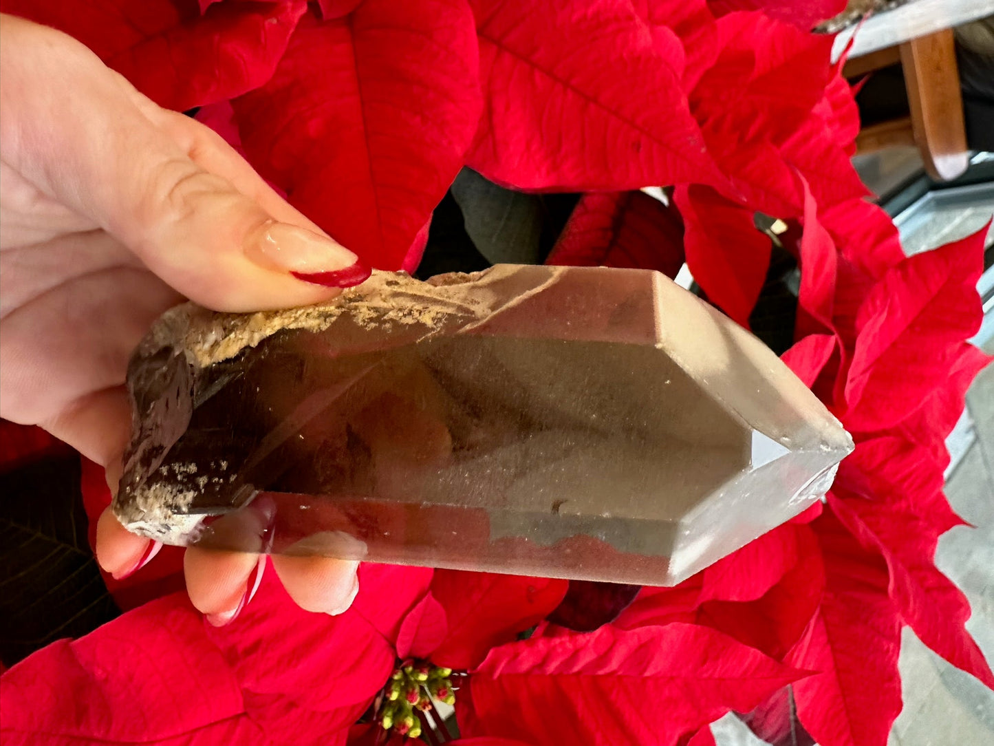 Lodalite Included Smoky Quartz with Phantoms 340g – Minerals