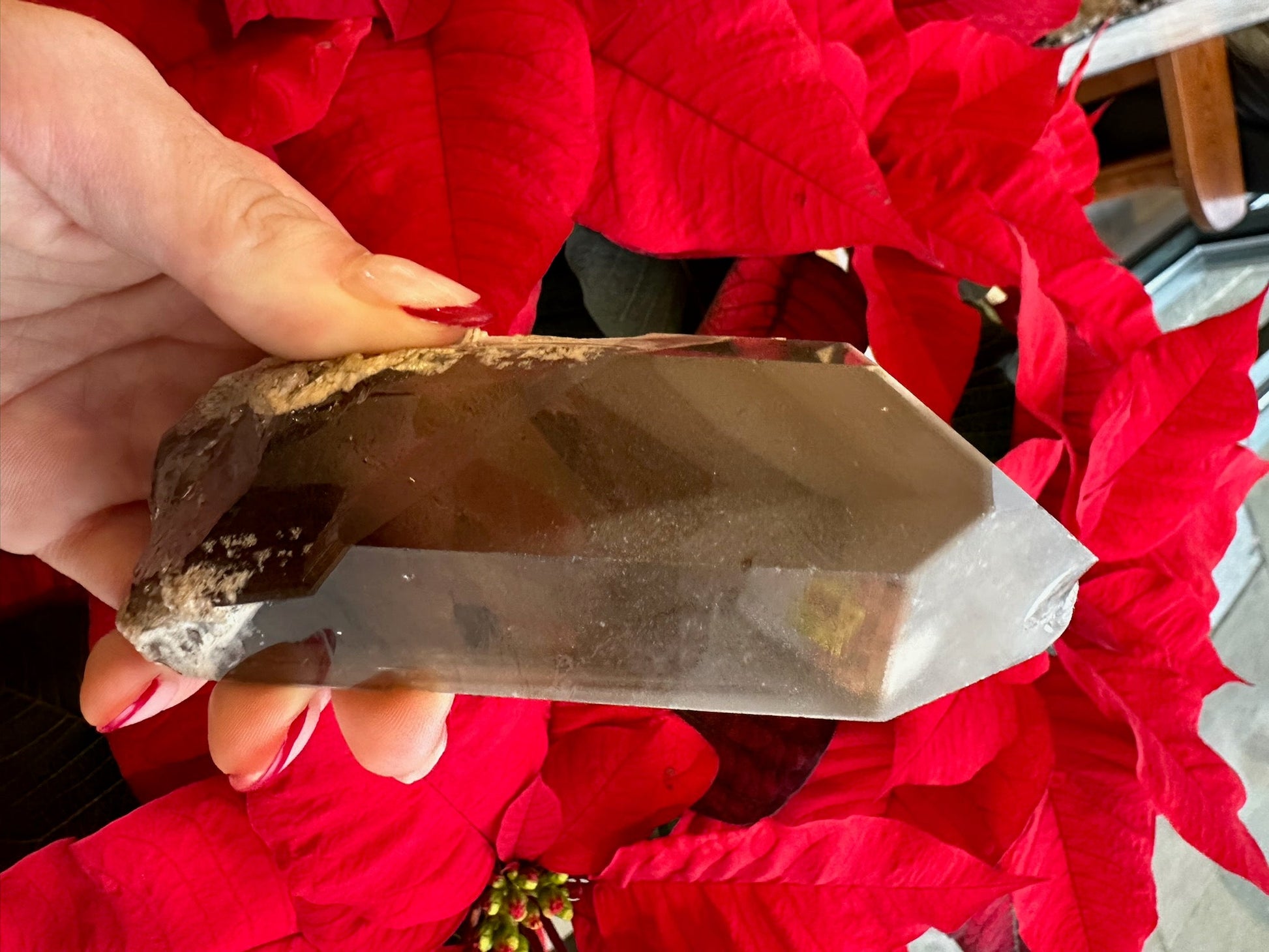 Lodalite Included Smoky Quartz with Phantoms 340g – Minerals