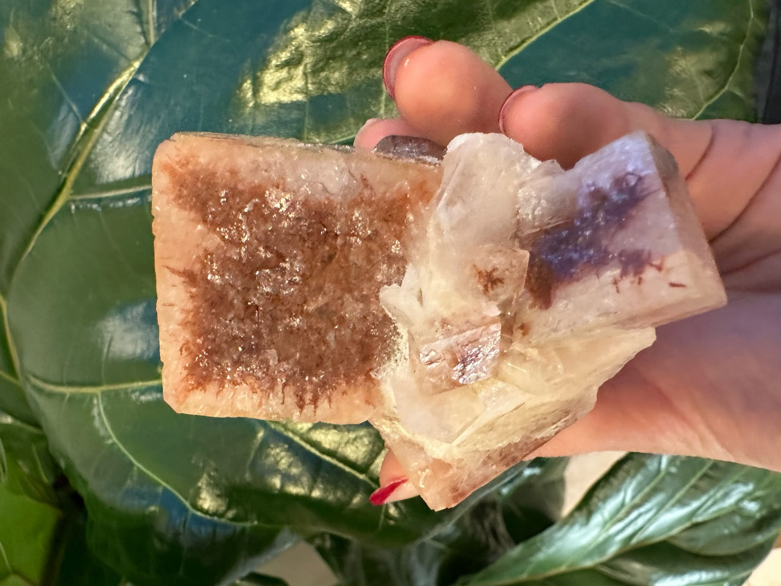 Red Apophyllite Cube (XL) from Pune, India – Minerals