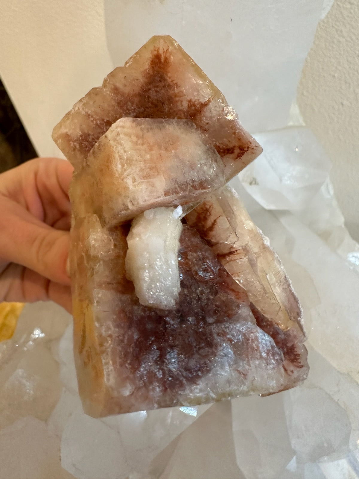 Red Apophyllite Cube Cluster from Pune, India – Minerals