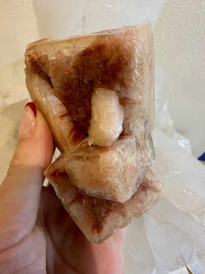 Red Apophyllite Cube Cluster from Pune, India – Minerals