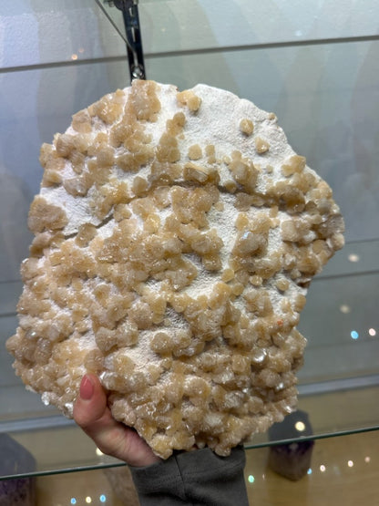 Yellow Orange Heulandite on Mordenite 4 kg