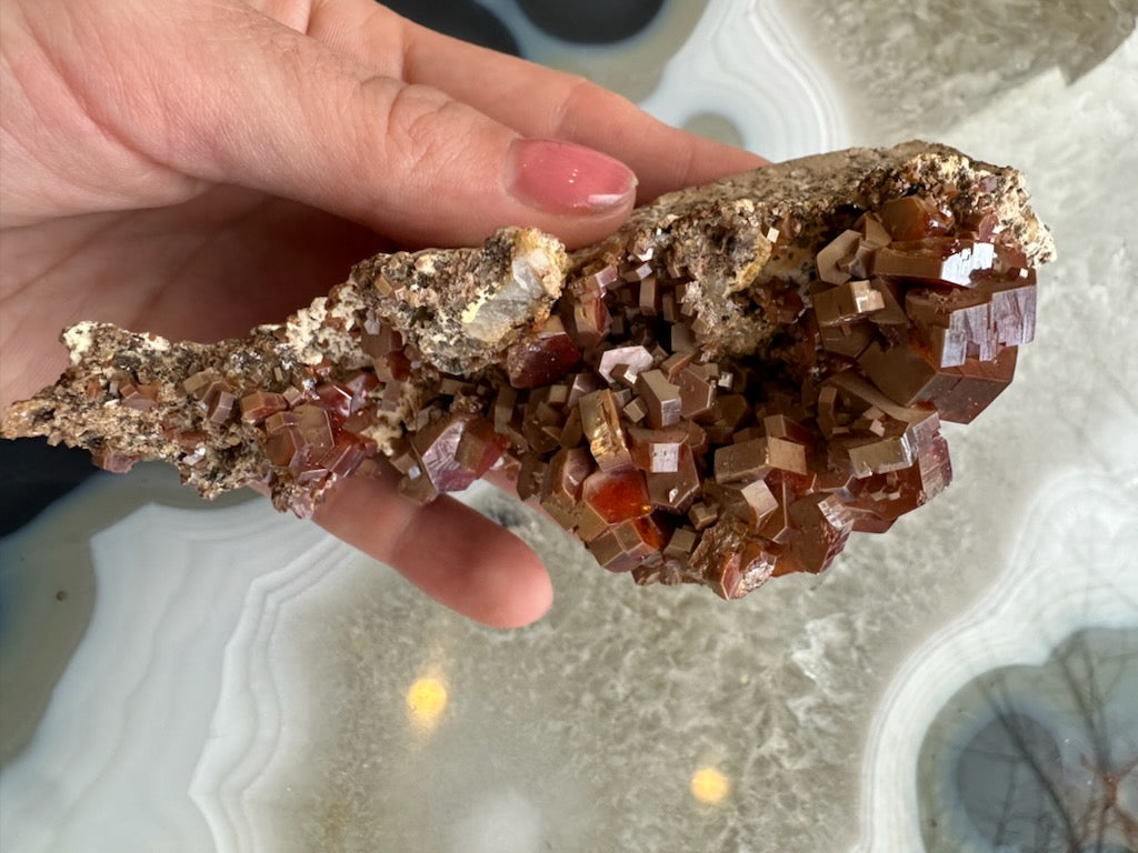 Vanadinite Cluster from Mibladen, Morocco – Minerals