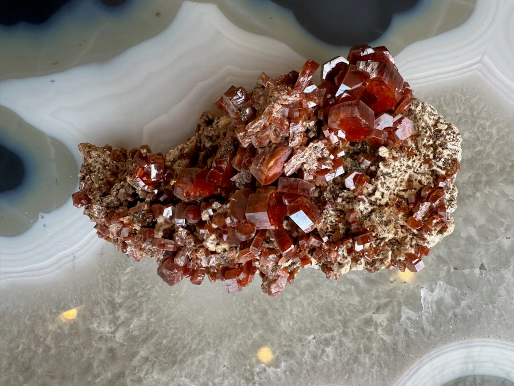 Vanadinite Cluster from Mibladen, Morocco – Minerals