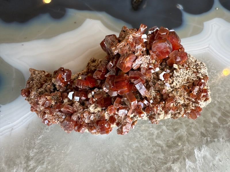 Vanadinite Cluster from Mibladen, Morocco – Minerals