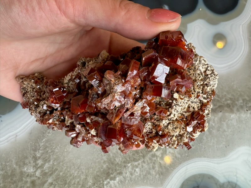 Vanadinite Cluster from Mibladen, Morocco – Minerals