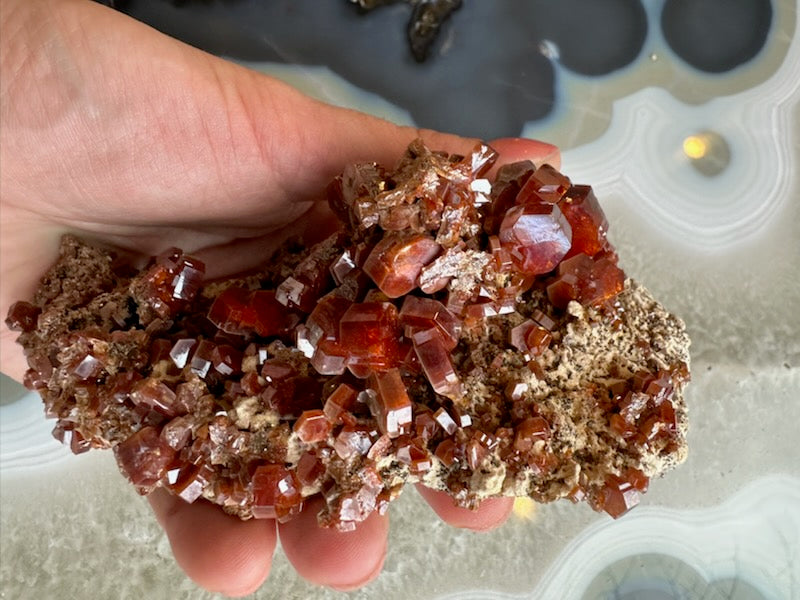 Vanadinite Cluster from Mibladen, Morocco – Minerals