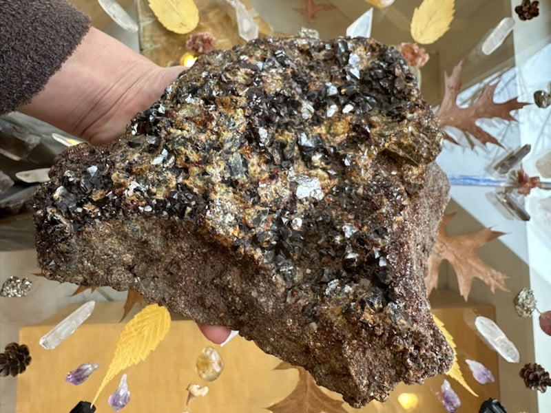 Hessonite Garnet Cluster 2.6KG WA State, USA – Minerals