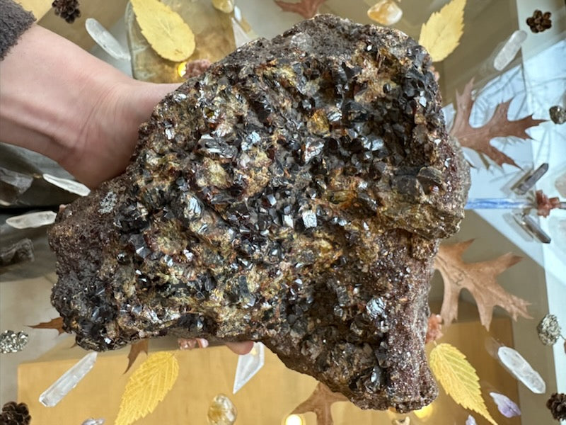 Hessonite Garnet Cluster 2.6KG WA State, USA – Minerals