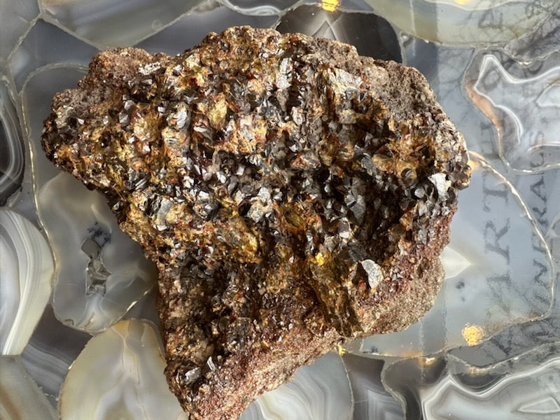 Hessonite Garnet Cluster 2.6KG WA State, USA – Minerals