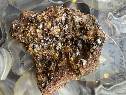 Hessonite Garnet Cluster 2.6KG WA State, USA – Minerals