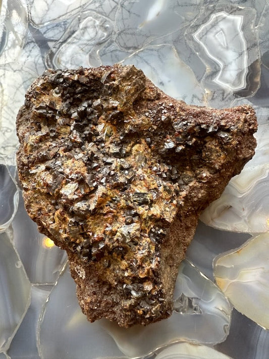 Hessonite Garnet Cluster 2.6KG WA State, USA – Minerals