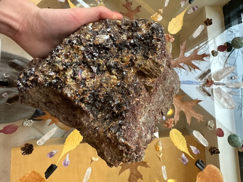 Hessonite Garnet Cluster 2.6KG WA State, USA – Minerals