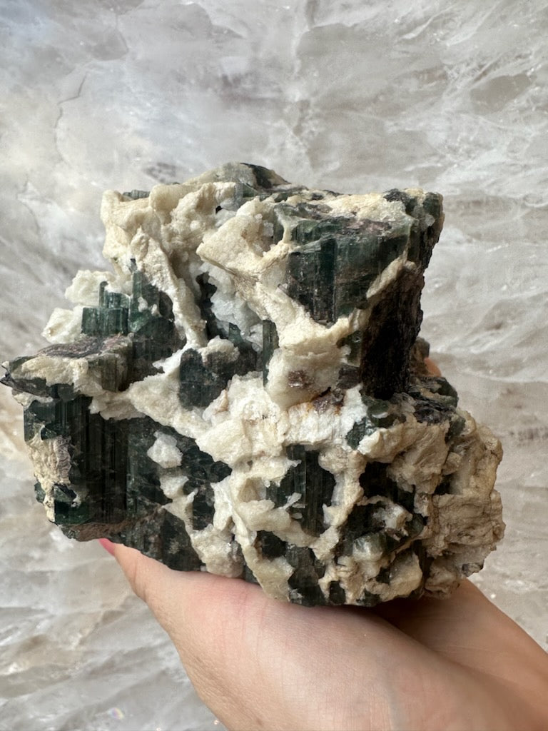 Tourmalinated Albite Cluster 1.1 kg