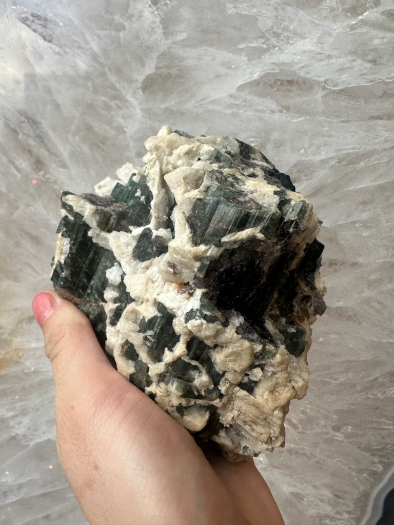 Tourmalinated Albite Cluster 1.1 kg