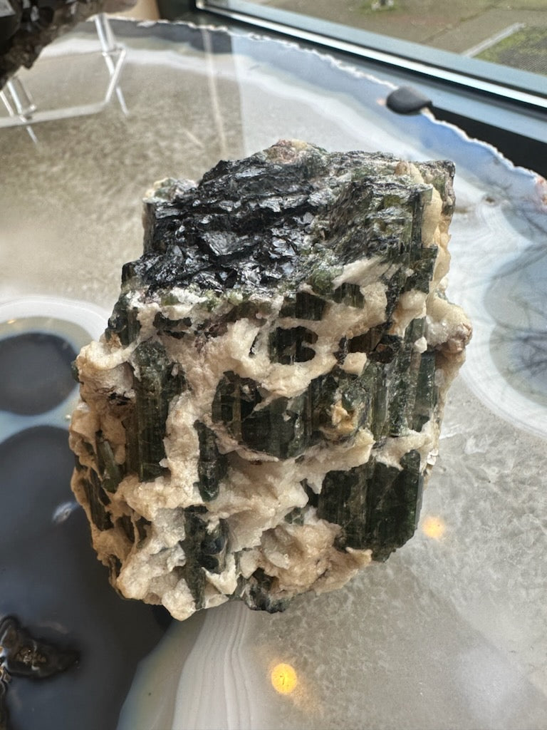 Tourmalinated Albite Cluster 1.1 kg