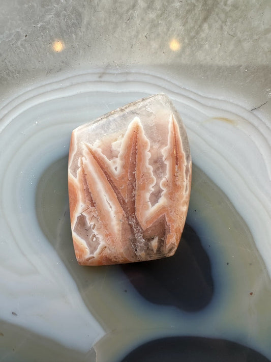 Apple Valley Agate Pseudomorph Cabachon