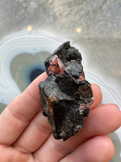 Rhodochrosite Gems on Matrix from Brazil – Minerals