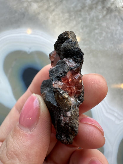 Rhodochrosite Gems on Matrix from Brazil – Minerals