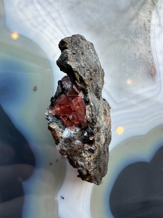Rhodochrosite Gems on Matrix from Brazil – Minerals