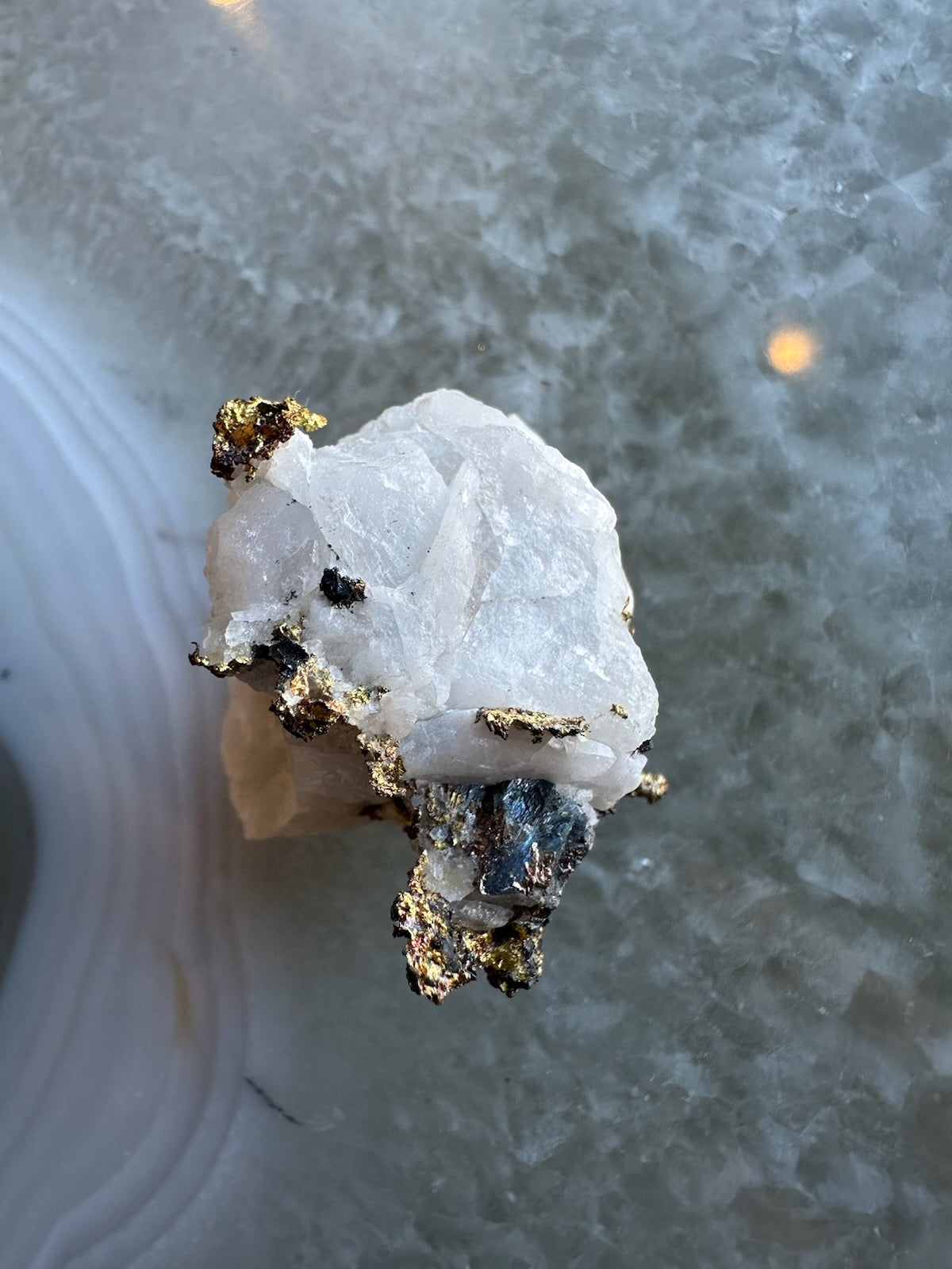 Crystalline Gold with Arsenopyrite on Quartz Sierra Co., Alleghany, California – Minerals