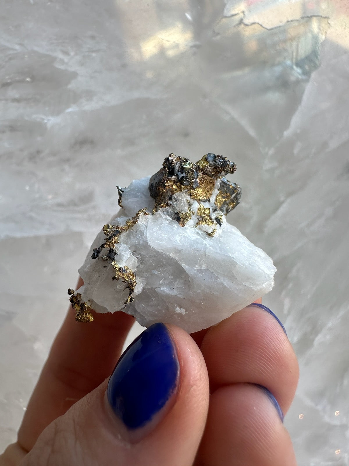 Crystalline Gold with Arsenopyrite on Quartz Sierra Co., Alleghany, California – Minerals