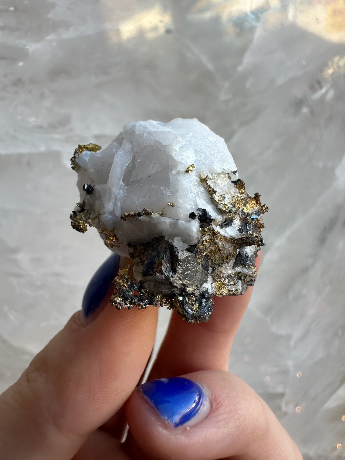 Crystalline Gold with Arsenopyrite on Quartz Sierra Co., Alleghany, California – Minerals