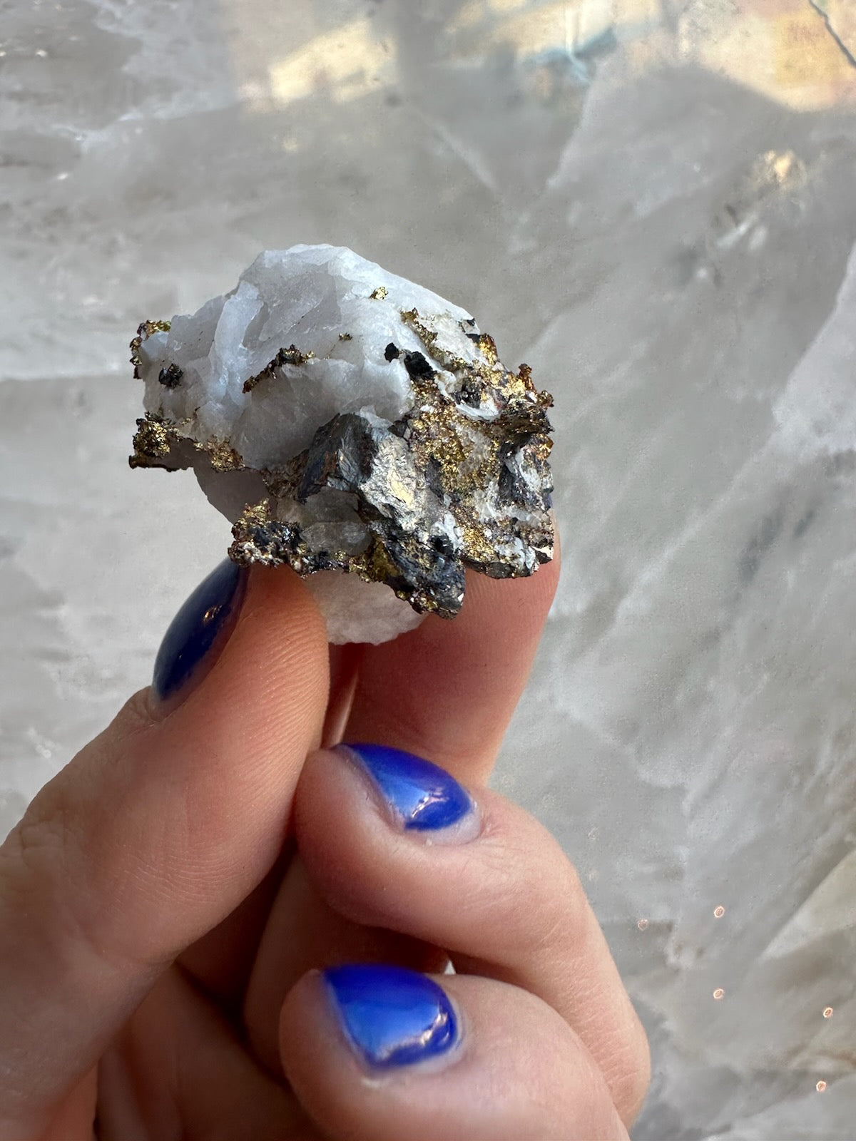 Crystalline Gold with Arsenopyrite on Quartz Sierra Co., Alleghany, California – Minerals