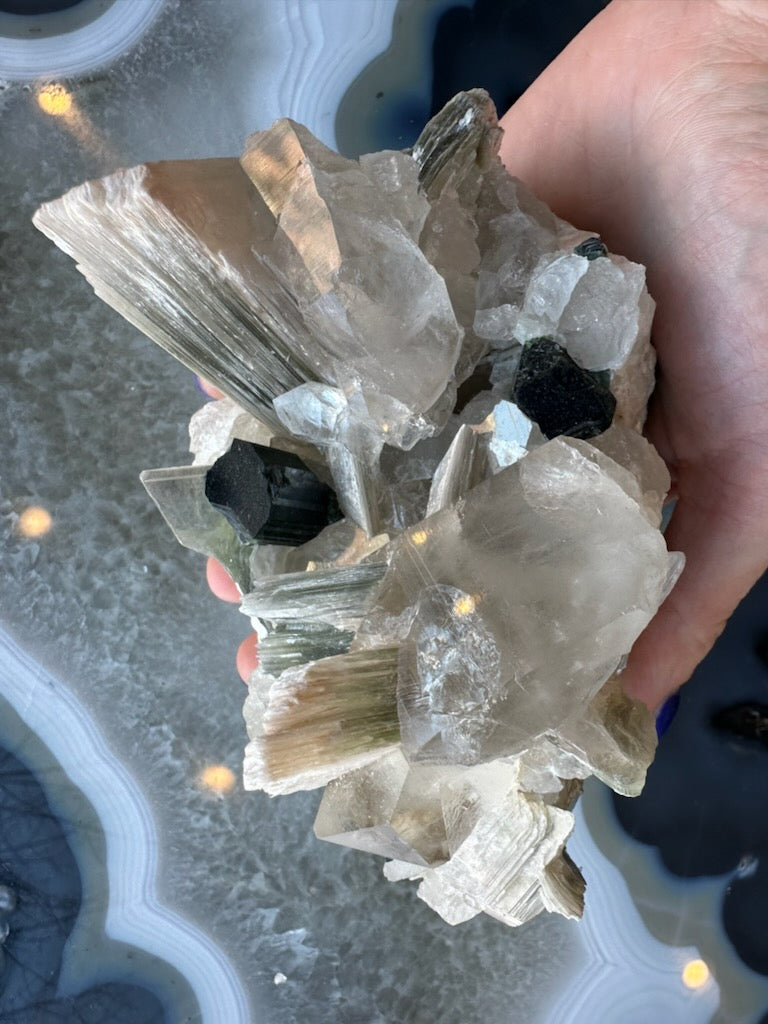 Blue Indicolite Tourmaline on Matrix from Nuristan, Afghanistan – Minerals