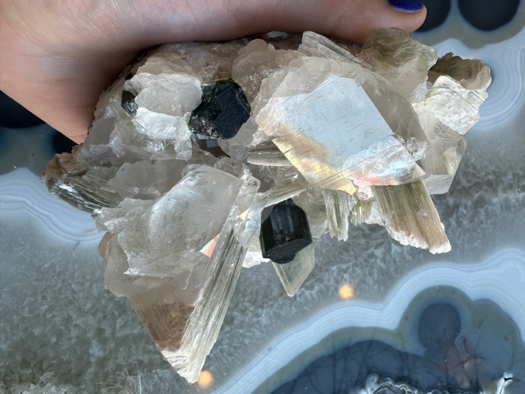 Blue Indicolite Tourmaline on Matrix from Nuristan, Afghanistan – Minerals