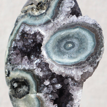 Rare Amethyst Geode Stalactites on Stand &nbsp; – Rare Mounted Amethyst Stalactites