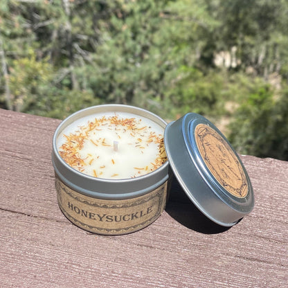 Honeysuckle Botanical Candle Travel Tin