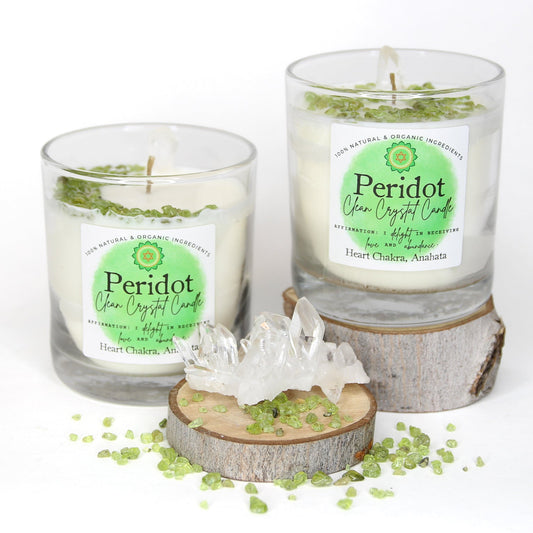 Peridot Clean Crystal Candle
