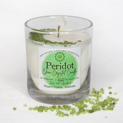 Peridot Clean Crystal Candle