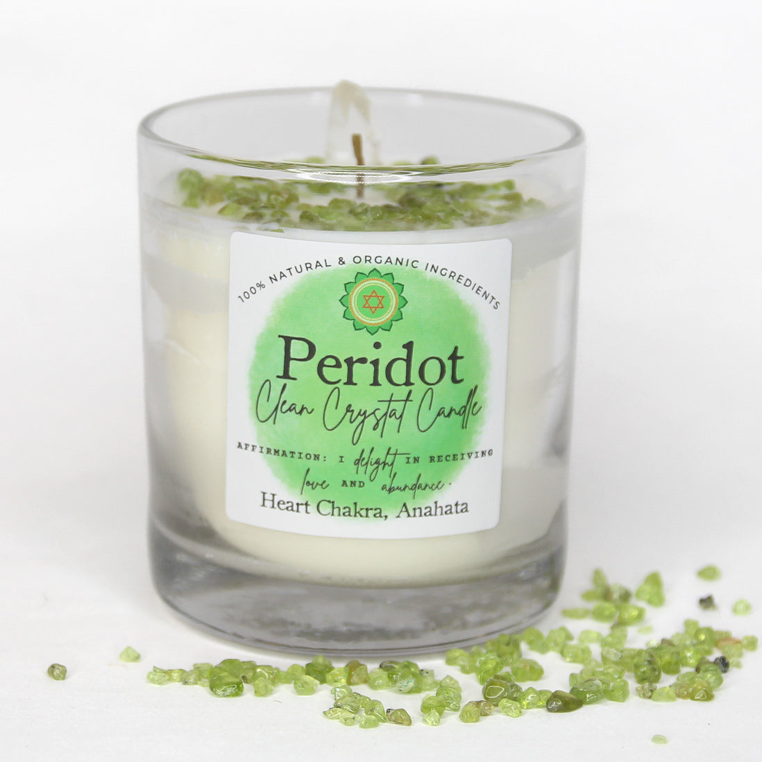 Peridot Clean Crystal Candle
