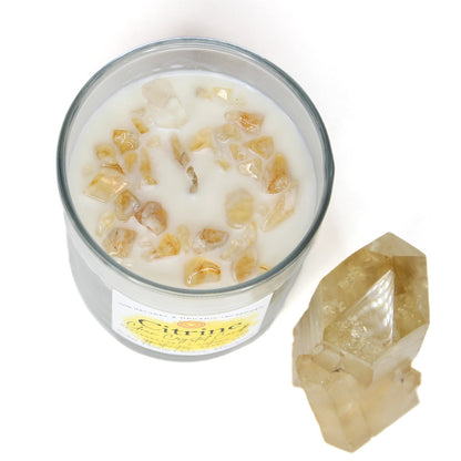 Citrine Clean Crystal Candle