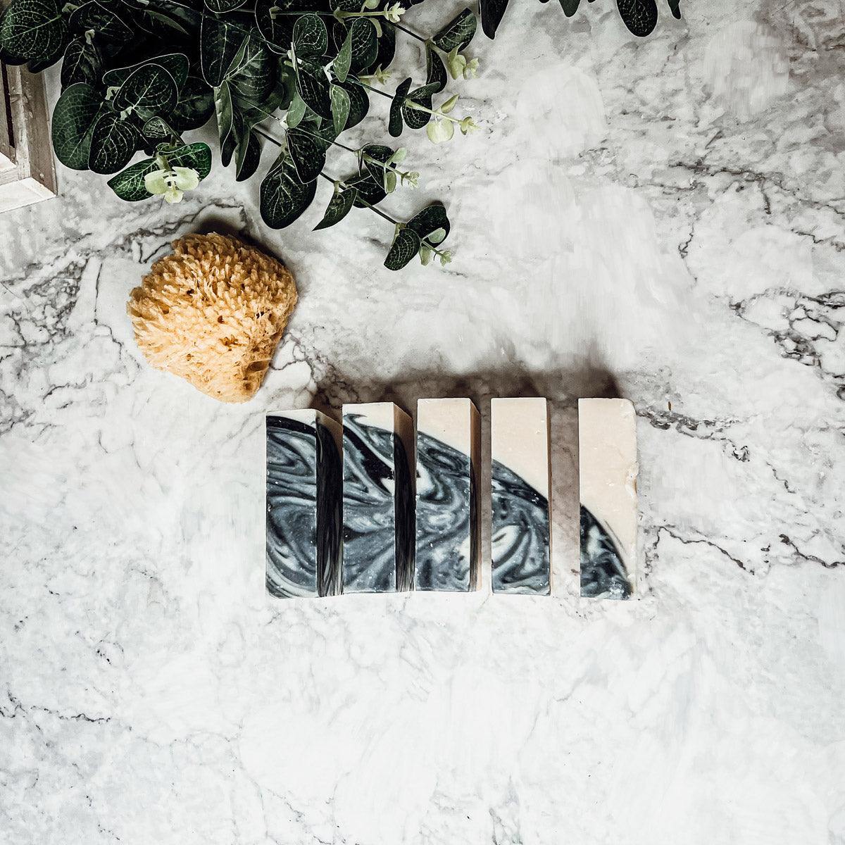 Activated Charcoal, Patchouli and Sandalwood - handmade soap